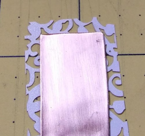 Judy Larson's Think Outside the Box - Alternative Metal Texturing - , Metalwork, Texturing, Cut a laser-cut cupcake wrapper 